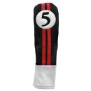 Sahara Retro Golf Schlägerhaube Black/Red/White # 5