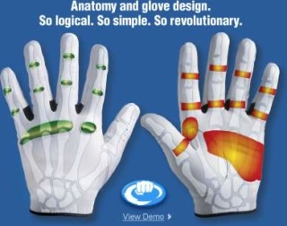 Bionic Golf Handschuhe Stable Herren Weiß Linkshänder (für die RECHTE Hand) XL